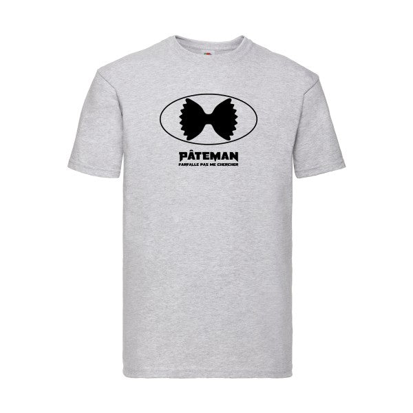 T-shirt|PÂTEMAN |flex Noir| Fruit of the loom 205 g 