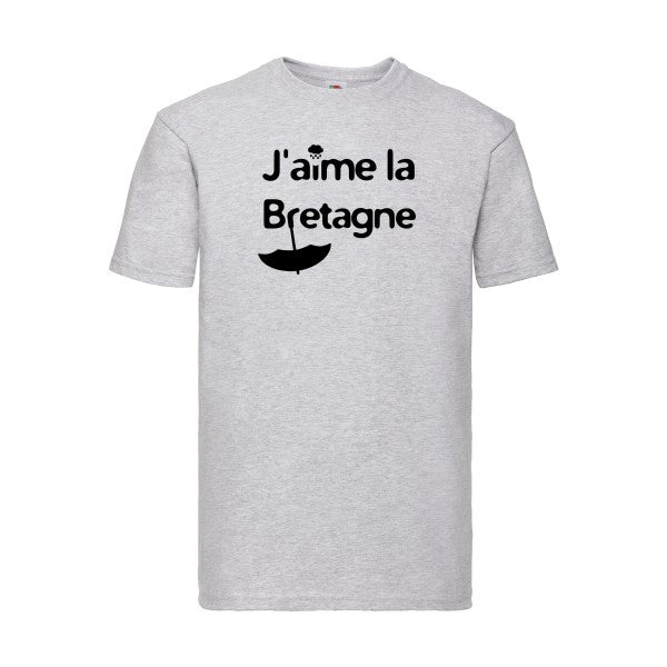 T-shirt|J'aime la Breta  G ne |Noir  |Fruit of the loom 205  G