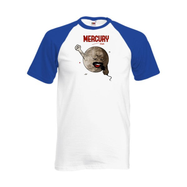 T-shirt fruit of the loom baseball  couleur White/Royal