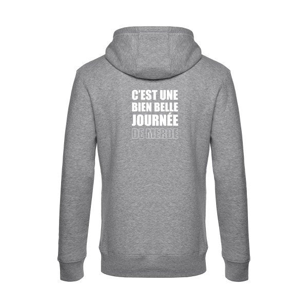 Journee-de-m... sweat shirt original Heather Grey flex Blanc impression Dos