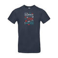 humour et Science -T-shirt humour  Navy Non bio