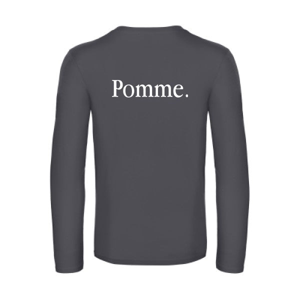 pub subliminale - t shirt- manches- longues- original- humour- Dark Grey impression Dos