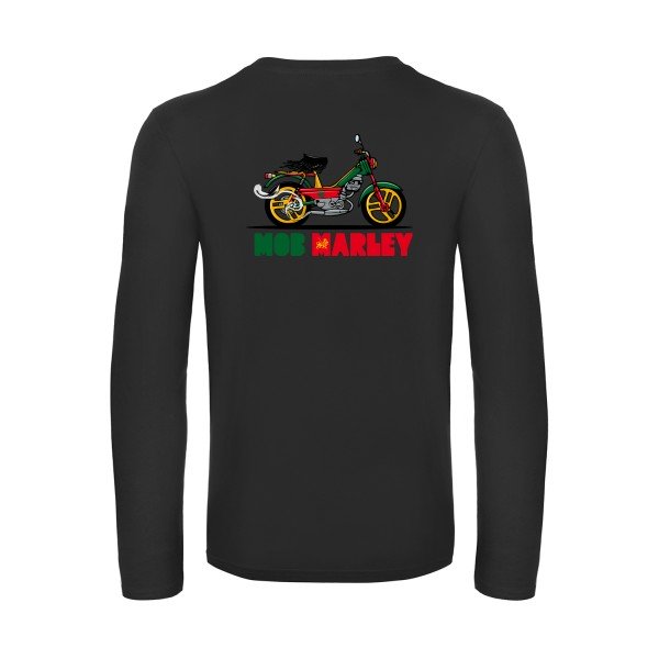 mob-marley-t-shirt-manches-longues-original-humour -Black
