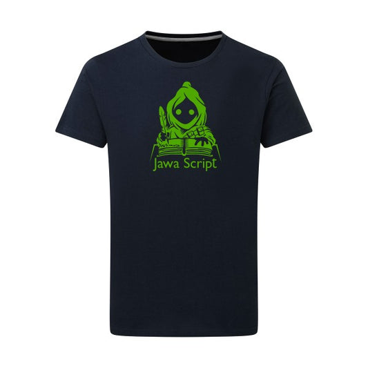 Jawa script vert pomme -Flex vert pomme sur T-shirt SG  Navy  5XL