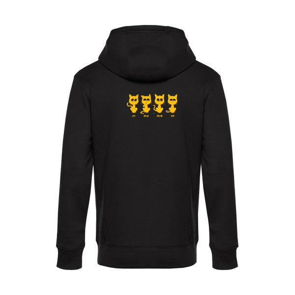 sweat à capuche homme original un deux trois cat