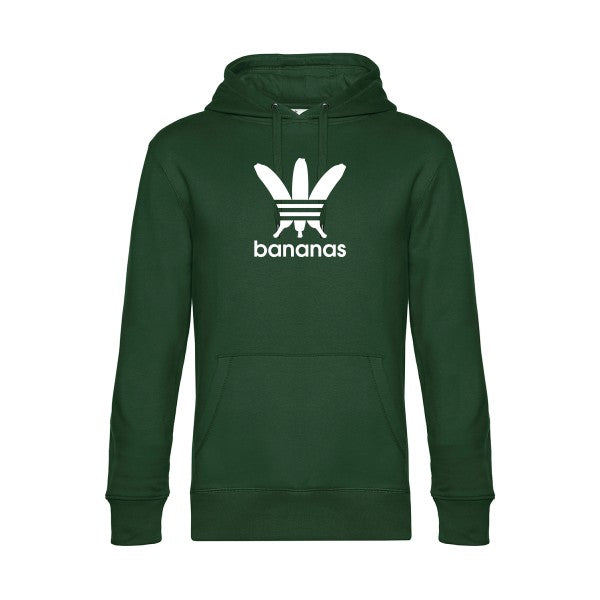 bananas sweat shirt original Bottle Green flex Blanc impression Face