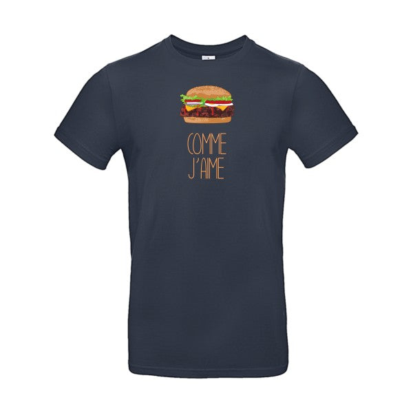 T-shirt humour original Comme J Aime T Shirt couleur Navy