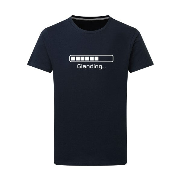 Glanding -Flex Blanc sur T-shirt SG  Navy  5XL