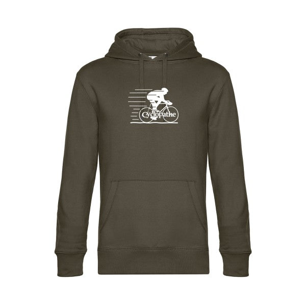 CYCLOPATHE sweat shirt original Khaki flex Blanc impression Face