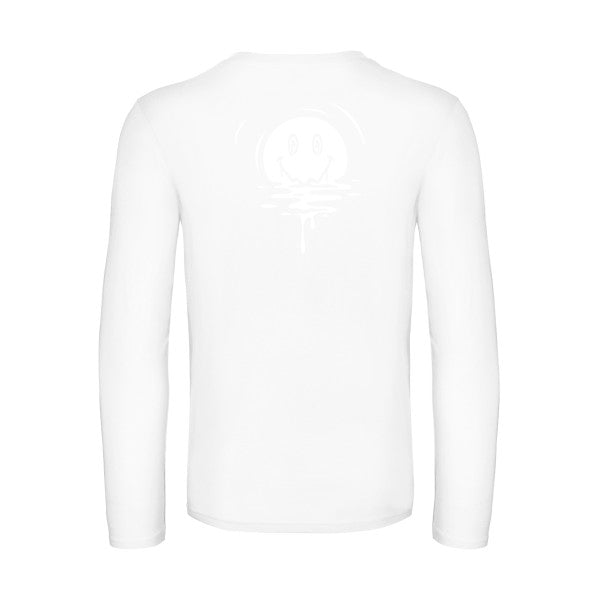 sun smile - t shirt- manches- longues- original- humour- White impression Dos