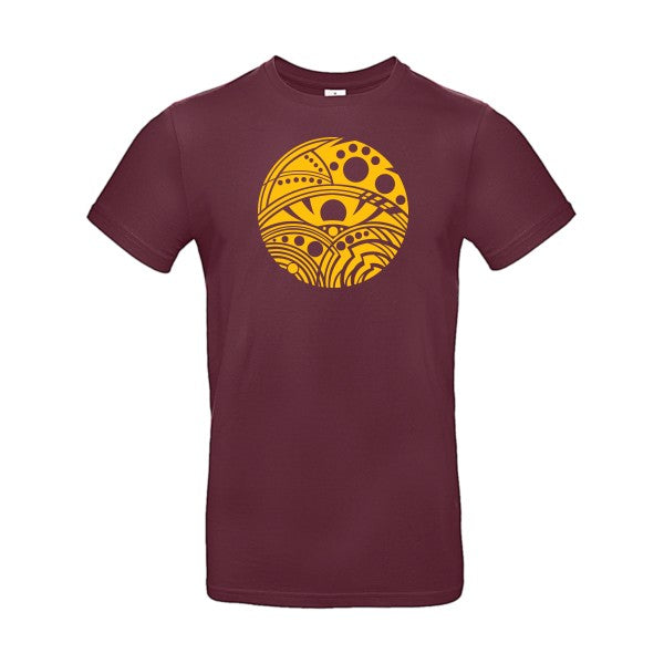 EyeFlex jaune or- T-shirt E190|Burgundy||2XL