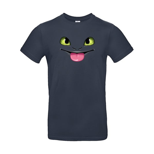 Dragon tongue |T shirt original|E190 Navy Taille 5XL