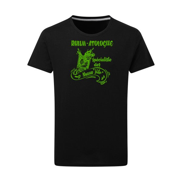 Rhum-atologue - Flex Vert pomme Tshirt original Dark Black  4XL