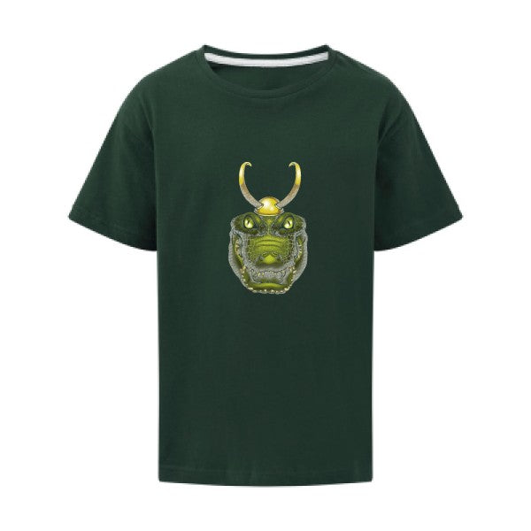 Alligator smile SG - Kids T-shirt enfant Bottle Green Taille 152 (11-12/2XL)