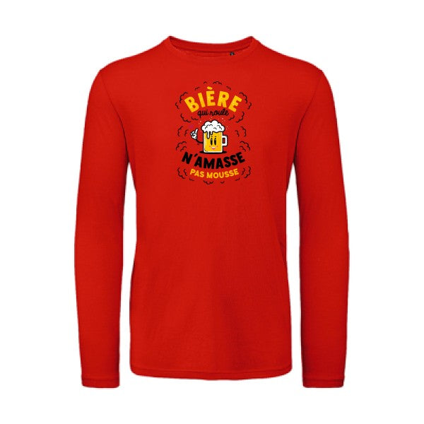 Bière qui roule | T-shirt original LSL Fire Red 2XL