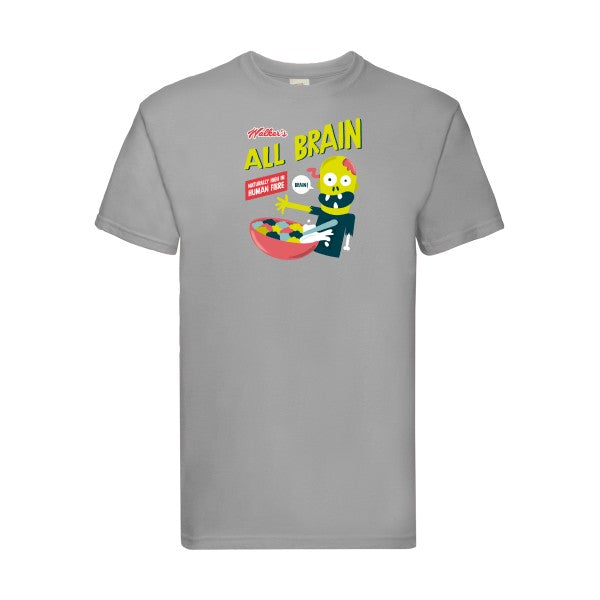 All brain Fruit of the loom 205 g/m² T-shirt/ zinc