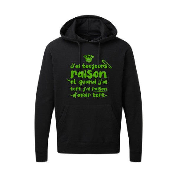 J'ai toujours raison Vert pomme SG - Hooded Sweatshirt Sweat capuche