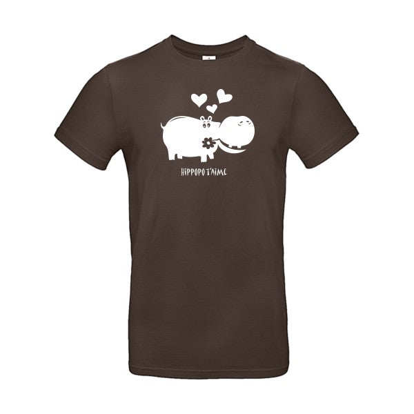 Hippopo t'aimeFlex Blanc - E190 T-shirt|Brown||2XL