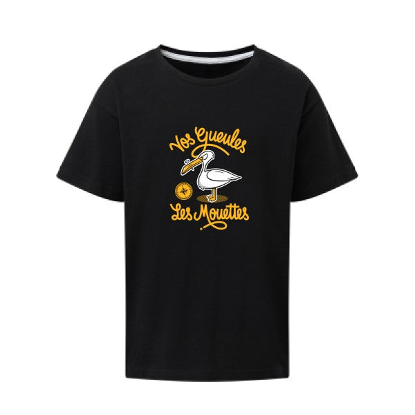 Vos gueules les mouettes SG - Kids T-shirt enfant Dark Black Taille 152 (11-12/2XL)