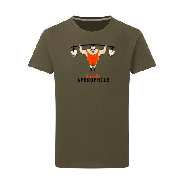 T-shirt homme APEROPHILE - T-shirt humoristique pour les amateurs d’apéro Military Green 2XL