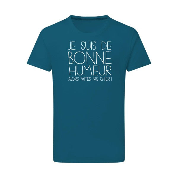 BONNE HUMEUR Blanc -Flex Blanc sur T-shirt SG  Petrol  2XL