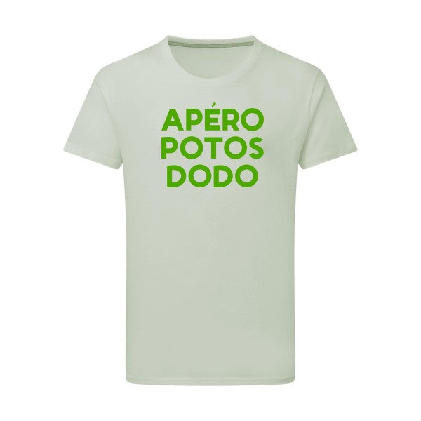 Apéro Potos Dodo  - Flex Vert pomme Tshirt original Pastel Macchiato  2XL