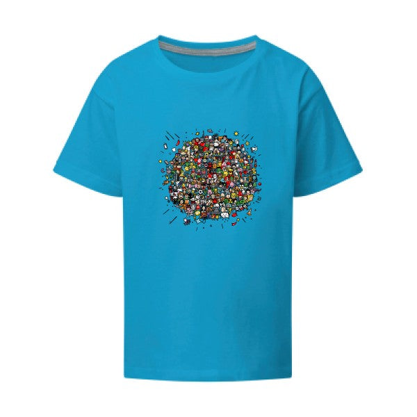 Planète Pop Culture SG - Kids T-shirt enfant Turquoise Taille 152 (11-12/2XL)