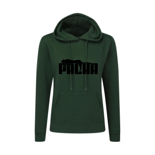 Pacha Noir |Sweat original à capuche Femme