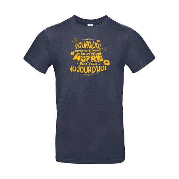 L'art de déléguerFlex jaune or - E190 T-shirt|Navy Blue||2XL