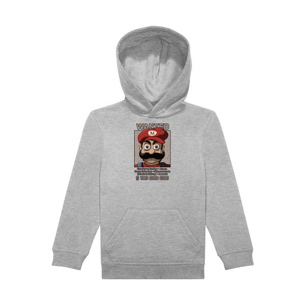 sweat capuche enfant Sports Grey Wanted-Mario