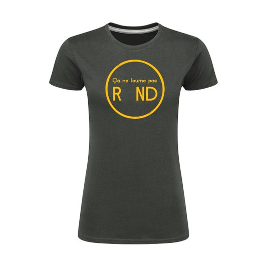 ça ne tourne pas rond !| jaune Or |T shirt original femme|SG