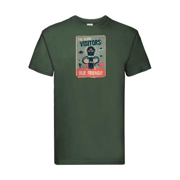 our friends Fruit of the loom 205 g/m² T-shirt/ bottle green