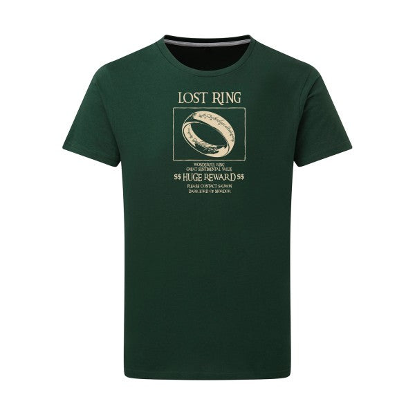 T-shirt homme Lost Ring - T-shirt original avec un design mystique Bottle Green L