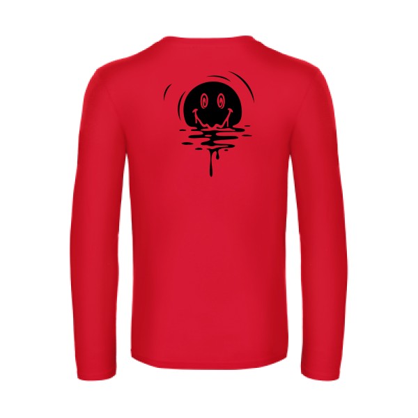 sun smile - t shirt- manches- longues- original- humour- Red impression Dos