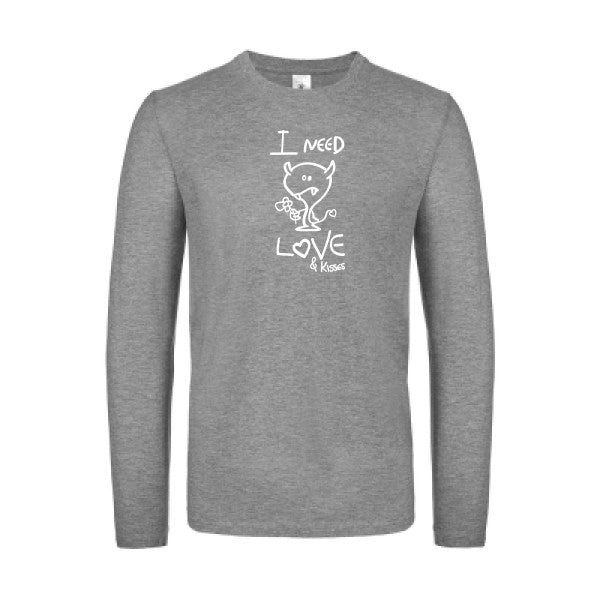 LOVER Blanc B&C - E150 LSL T-shirt manches longues léger