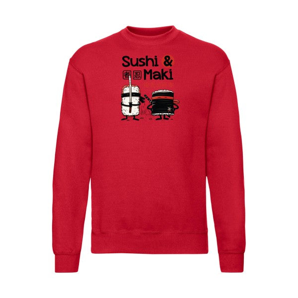 Sushi et Maki Fruit of the loom 280 g/m² Sweat shirt