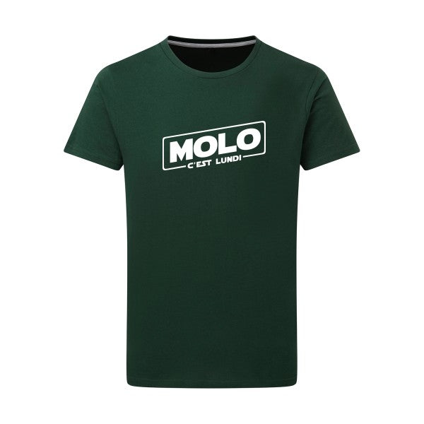 Molo c'est lundi Blanc -Flex Blanc sur T-shirt SG  Bottle Green  2XL