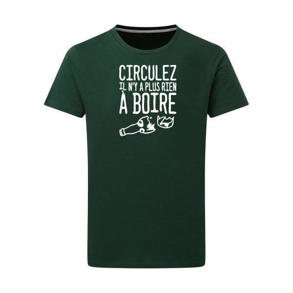 Circulez il n'y a plus rien à boire - Flex Blanc Tshirt original Bottle Green  2XL