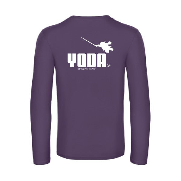 yoda - t shirt- manches- longues- original- humour- Urban Purple impression Dos