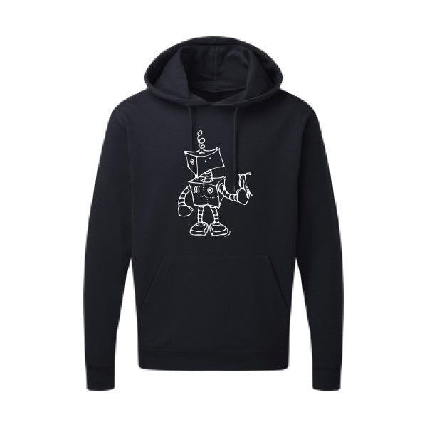 Robot & Bird Blanc SG - Hooded Sweatshirt Sweat capuche