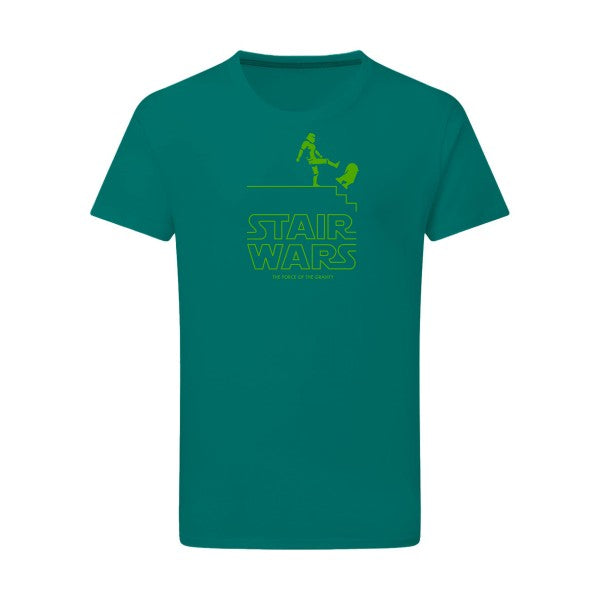 STAIR WARS vert pomme -Flex vert pomme sur T-shirt SG  Emerald Green  2XL