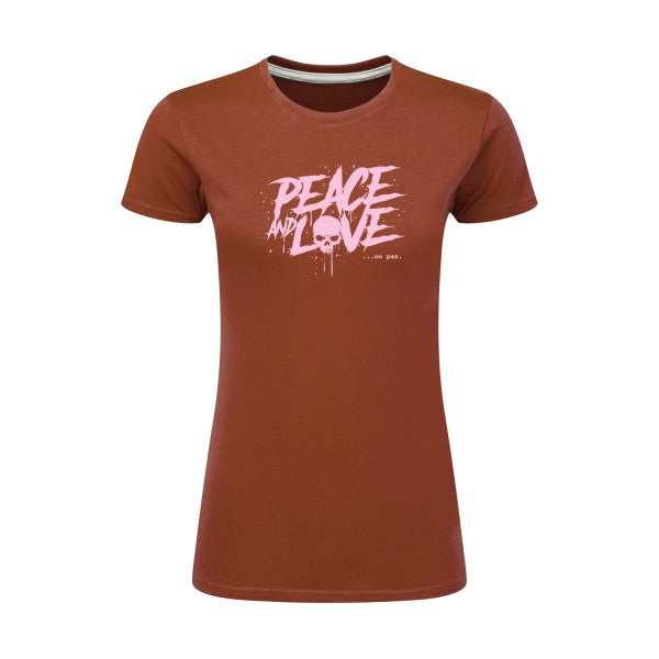 Peace or no peace  |Rose |T shirt original femme|SG