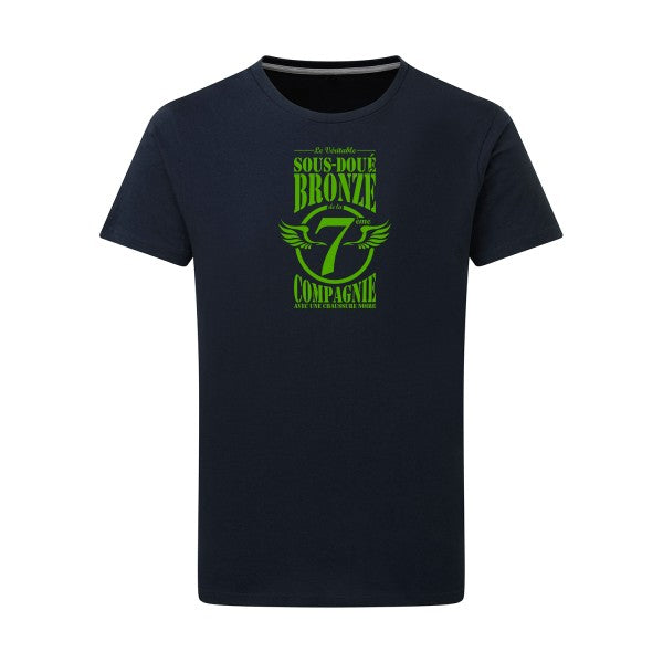 7ème Compagnie Crew vert pomme -Flex vert pomme sur T-shirt SG  Navy  5XL