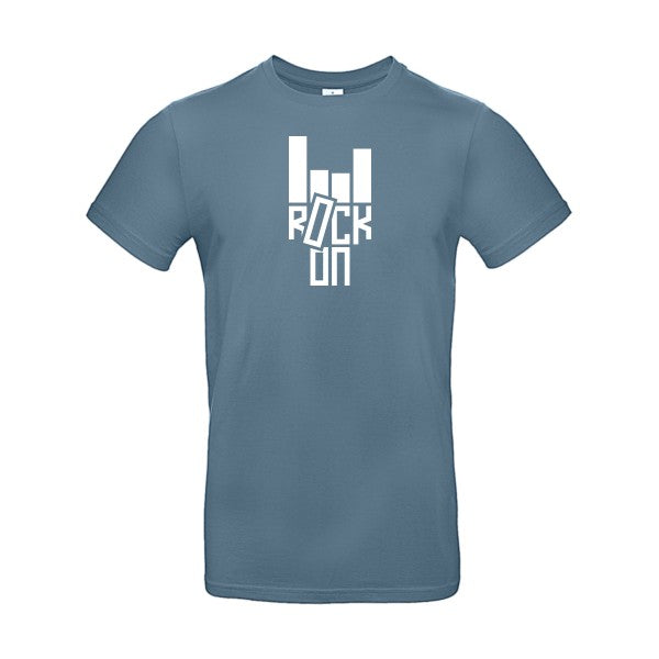 Rock On ! B&C- T-shirt E190|Stone Blue||2XL