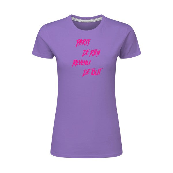 Parti de rien Rose Fluo |T shirt original femme|SG