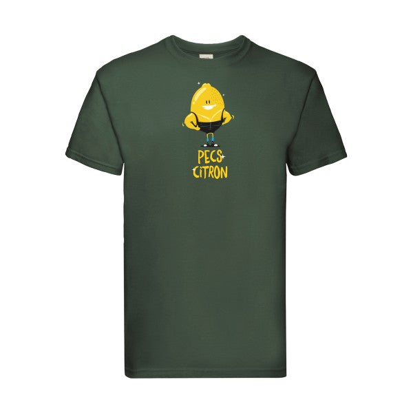 Pecs Citron Fruit of the loom 205 g/m² T-shirt/ bottle green