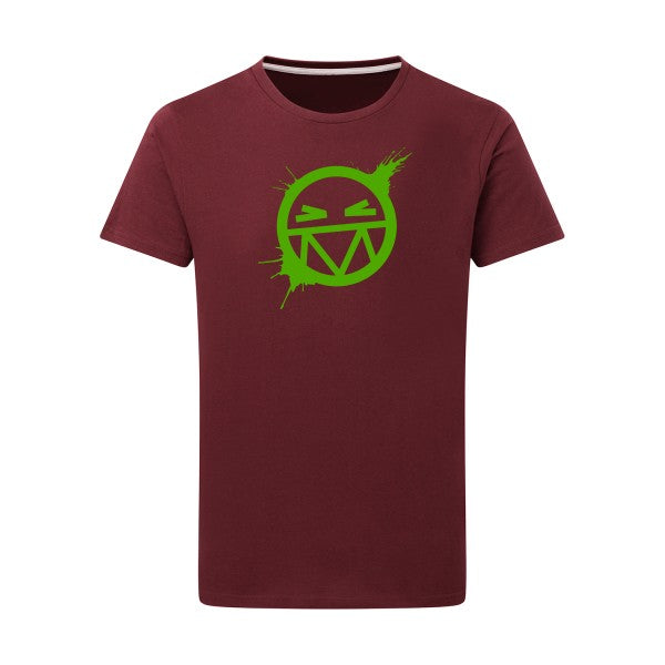 Smile vert pomme -Flex vert pomme sur T-shirt SG  Burgundy  2XL