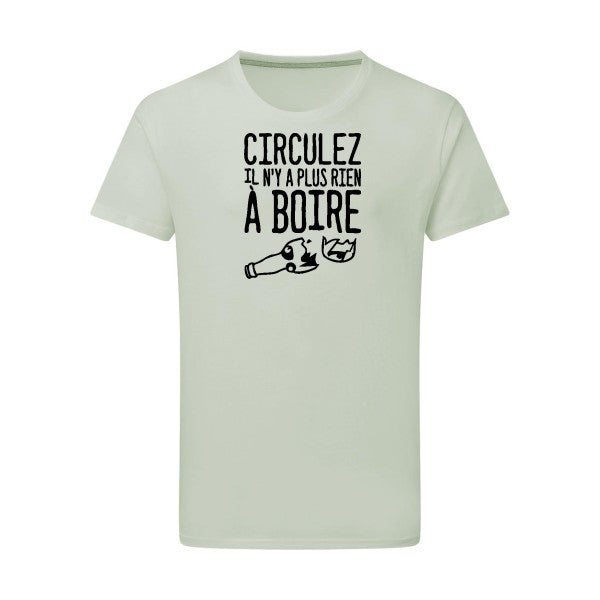 Circulez il n'y a plus rien à boire - Flex noir Tshirt original Pastel Macchiato  2XL