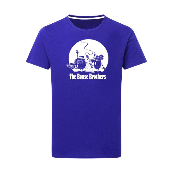 The Bouse Brothers -Flex Blanc sur T-shirt SG  Royal Blue  5XL