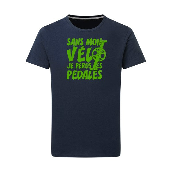 Sans mon vélo, je perds les pédales ! - Flex Vert pomme Tshirt original Denim  XL